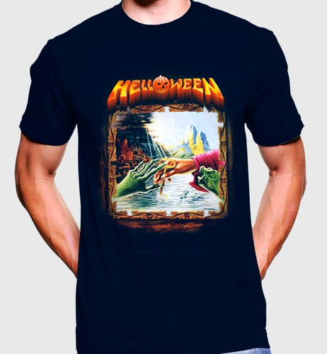 Camiseta Premium Rock Estampada Helloween 001