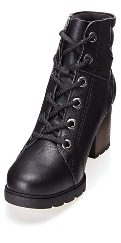 Bota Coturno Salto Bloco Cano Médio Dakota