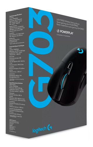 Mouse Gamer Logitech G703 Lightspeed Wireless Black