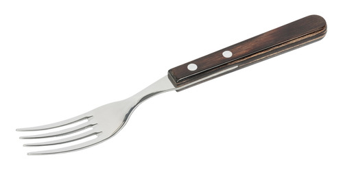 Imagen 2 de 6 de Tenedor De Mesa Jumbo Mango Polywood Roble X12 Tramontina