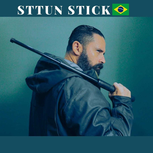 Imagem 2 de 5 de Bastão Tático Retrátil Flexível Defesa Pessoal Sttun Stick