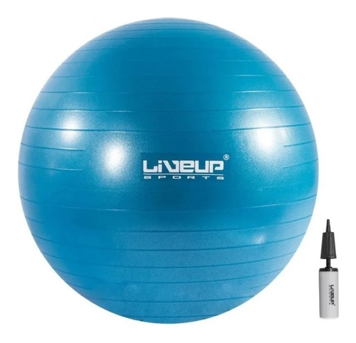 Pelota Gimnasio Bobath Pilates Yoga 55 Cm Con Bomba Azul