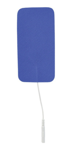 1 Paq. Con 4 Electrodos Rectangulares De 5x10 Para Tens Color Azul