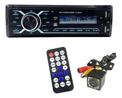 Coche Bluetooth Auto Radio Mp3 Estereo+controlador+cámara