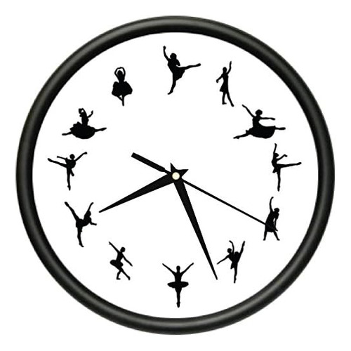 Signmission Time - Reloj De Pared Con Bailarina Bailarina Y 