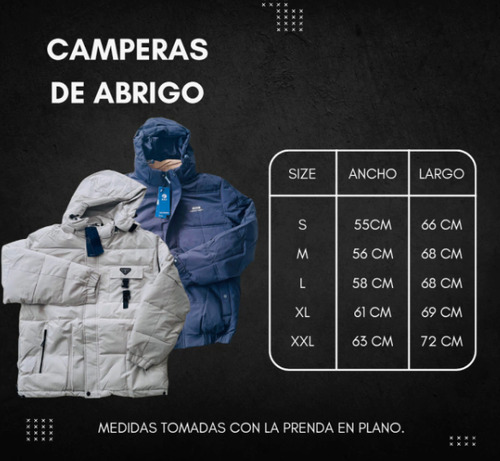 Campera De Invierno Hombre Con Interior De Piel Abrigo