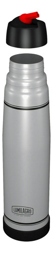 Termo Lumilagro De Acero Inoxidable Luminox 1 Litro Pico Matero Acero