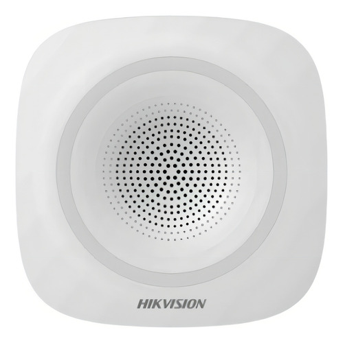 Sirene interna de alarme doméstico sem fio Hikvision com luz