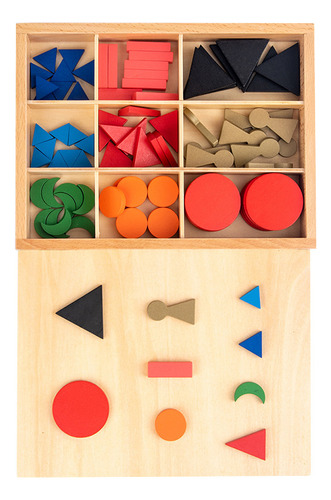 Material Didáctico Montessori De Madera Para Preescolar