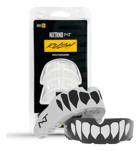 Protector Bucal Nxt Deportes De Contacto X2u Negro Blanco1