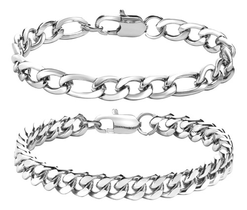 Vnox 2 Pulseras De Cadena Para Hombres - Pulsera Para Hombre