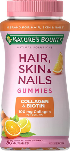 Hair Skin Nails Gummies Natures - Unidad a $13