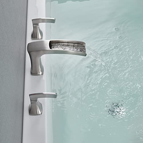 Grifo Romano Para Bañera Artiqua Waterfall, Níquel Cepillado