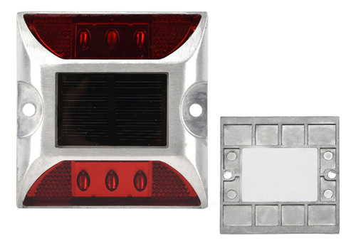 6 Luces Led De Señalización De Tierra Con Energía Solar, Imp