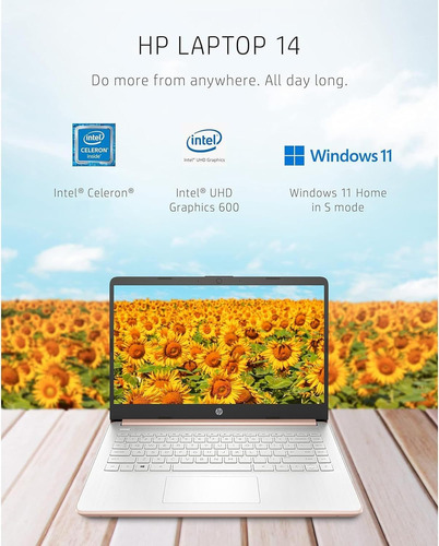 Portátil Hp 14 Hd Intel Celeron 4gb Ram 128gb Windows 11...