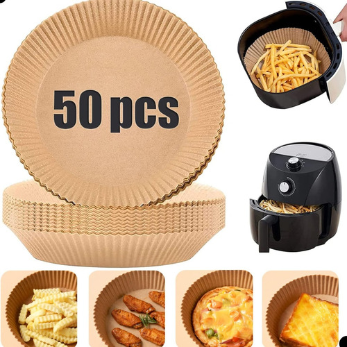 50un Forma Papel Descartável Fritadeira Airfryer 3-5 Litros