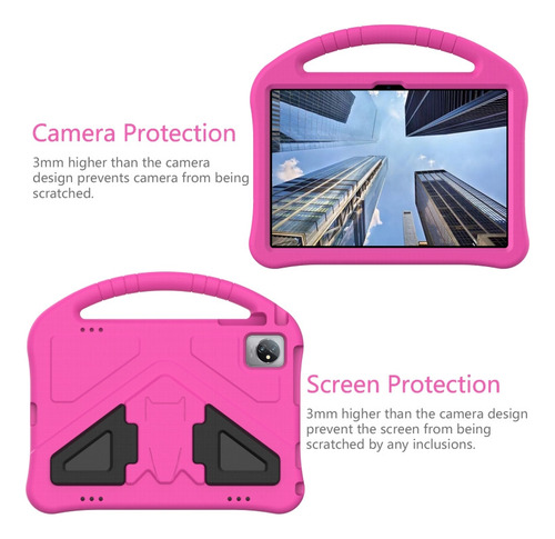 Para Tablet Eva Rosa Vermelha Para Blackview Tab 8 2020