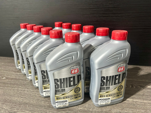 (12pzas)aceite Motor 100% Sintético. Phillips 66 Valor 5w-20