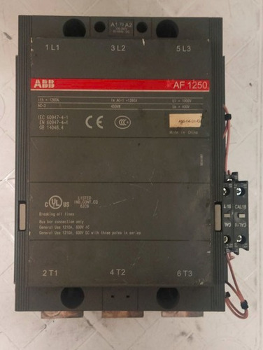 Contactor Abb 1260 Amp, Tres Polos, Bobina 100-250v.