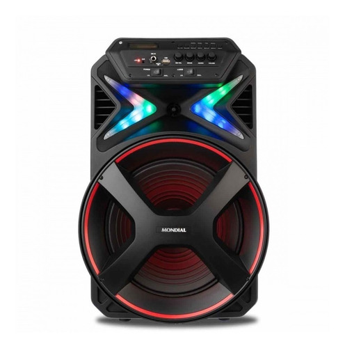 Caixa Amplificada Connect Lights Cm-400 Preta Mondial Bivolt Cor Preto 110V/220V