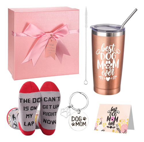 Hoemwarm Regalos Para Mama De Perro Para Mujeres, Vaso De Vi