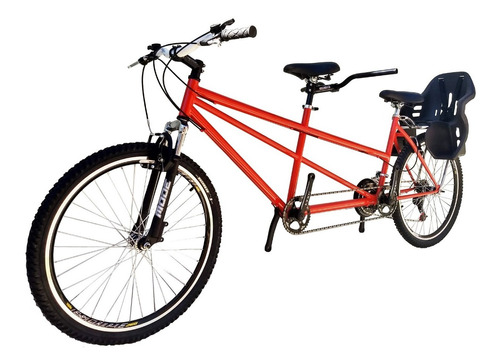Bicicleta Tandem Para Duas Pessoas 21v Com Cadeirinha