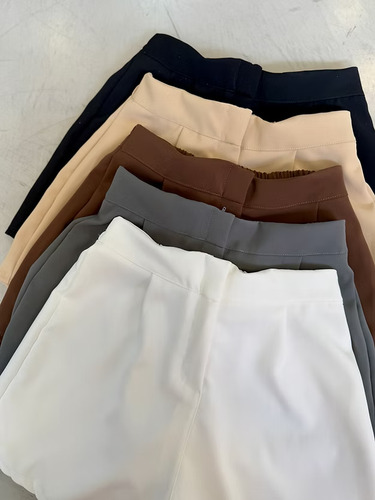 Short Sastrero Sin Boton Moda Mujer Tendencia