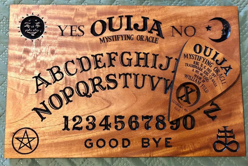 Imagen 7 de 7 de Ouija Tabla Artesanal Tallada En Cedro Rojo Envio Gratis