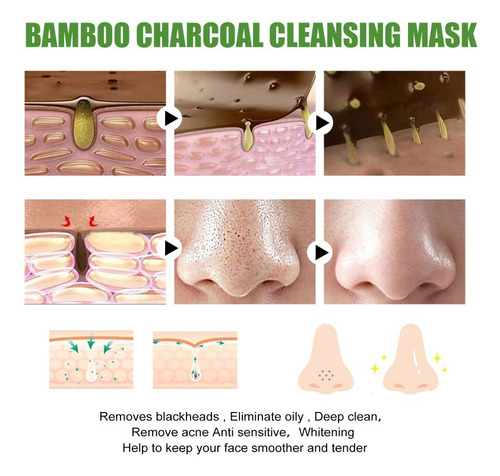 Mi Mascarilla For Eliminar Puntos Negros Con Carbón De Bambú