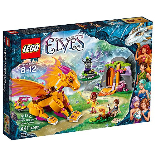 Juguete De Juego Creativo Lego Elves Fire Dragon's Lava Cave