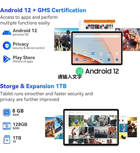 Tableta Android De 10.1 Pulgadas, 4g Lte Dual Sim, 16 Gb