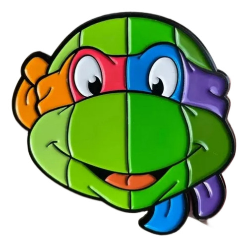 Tmnt - Pin Tortugas Ninja Turtle Power Broche Dije Acero 02