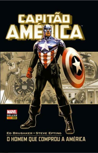 Capitão América: O Homem que Comprou a América, de Brubaker, Ed. Editora Panini Brasil LTDA, capa dura em português, 2005