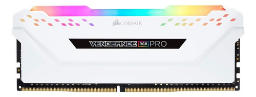 Memória RAM Vengeance RGB Pro color branco  16GB 2 Corsair CMW16GX4M2C3200C16
