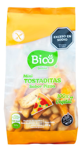 Mini Tostaditas Pizza Bio - Pizza - 130grs Sin Tacc