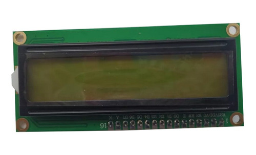 Be Pantalla Lcd  1602 Backlight Amarillo/verde  Con I2c Ardu