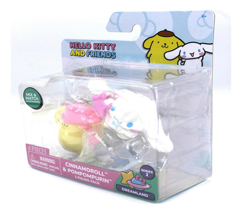 Figura Pompompurin Cinnamonroll Set 2 Pack Globo Nube 5cm