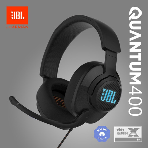 Imagen 2 de 7 de Jbl Quantum 400, Diadema Gamer Rgb Sonido Dts:x2.0 Micrófono