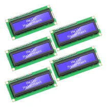 Comprar 5 Módulos Lcd 1602a 16x2 I2c Pantalla Azul Retroiluminada