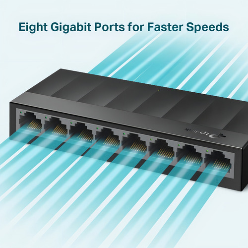 Conmutador TP-Link LS1008g de 8 puertos