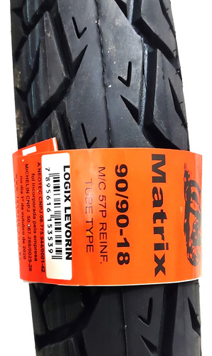 Pneu Traseiro Levorin Matrix 90/90-18 Reforcado Com Camara
