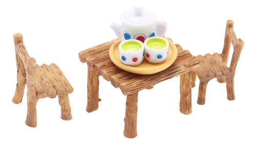 Nuevo Juego De Té De Casa De Muñecas A Escala 1:12, Muebles