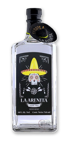 Tequila La Arenita Plata 750ml Importado Origen Mexico