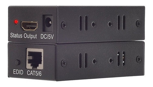 Imagem 2 de 4 de Extensor Hdmi Rj45 60m 60 Metros Adaptador Cabo Rede Cat 5 6