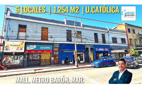 6 Locales 1.254 M2 Terreno A Pasos Av Argentina, Metro Barón