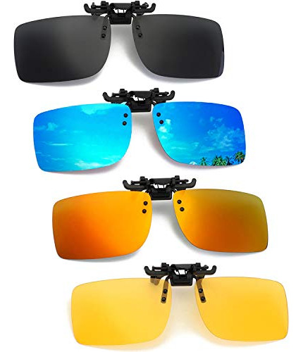 Oopsmi Polarized Clip-on Gafas De Sol 4 Pack X7ljt