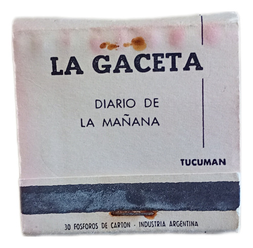 Antigua Cajita Diario La Gaceta De Tucumán (Usado)