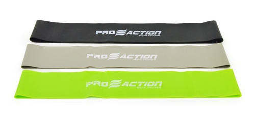 Imagem 6 de 6 de Kit Mini Bands Proaction G120 Com 3 Intensidades Band Loops