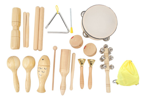 Conjunto De 10 Peças De Instrumentos Musicais Infantis De Pe