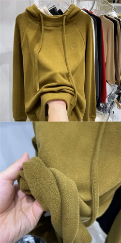 Sudadera Casual De Manga Larga Con Capucha Térmica Para Muje
